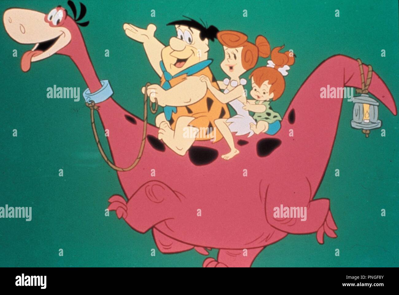 Original Film Titel: Die FLINTSTONES. Englischer Titel: The Flintstones. Jahr: 1960. Regie: JOSEPH BARBERA, WILLIAM HANNA; Charles A. NICHOLS. Quelle: HANNA-BARBERA/ABC/abc/TV/Album WARNER BROS. Stockfoto