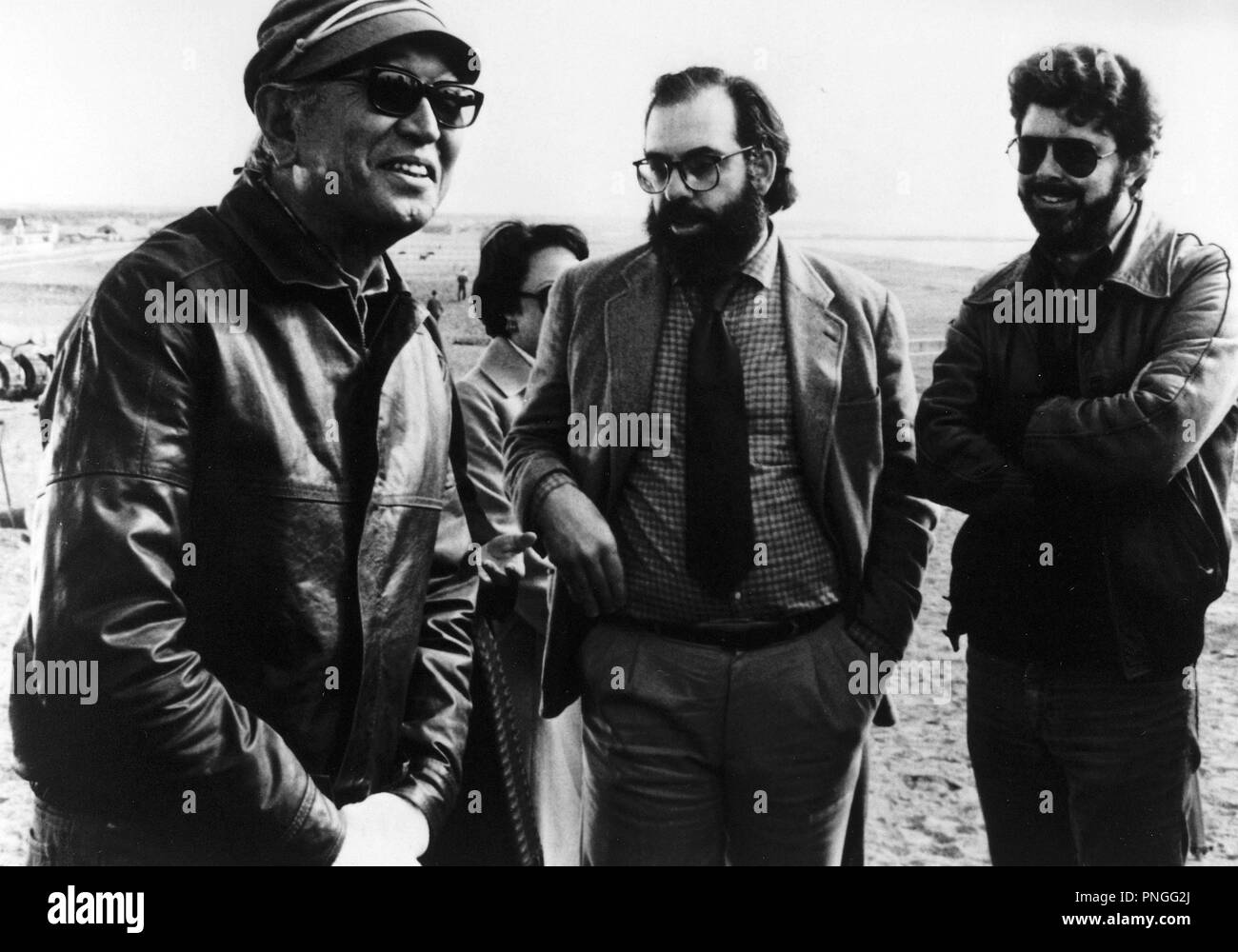 Original Film Titel: KAGEMUSHA. Englischer Titel: KAGEMUSHA SCHATTEN Krieger. Jahr: 1980. Regie: Akira Kurosawa. Stars: Akira KUROSAWA; Francis Ford Coppola; George Lucas. Credit: TOHO/Album Stockfoto