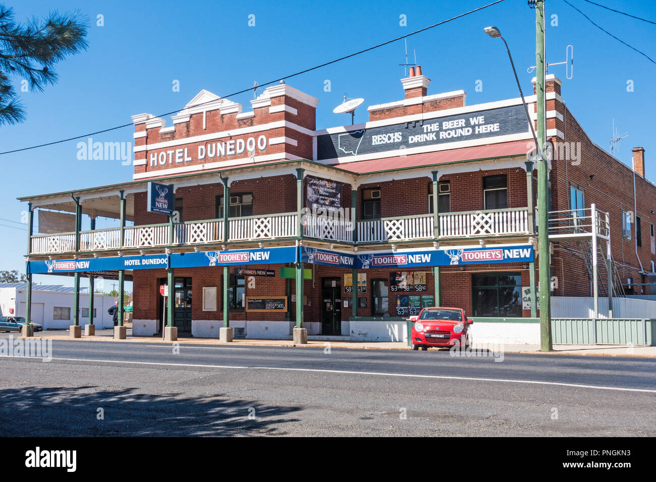 Hotel dunedoo, NSW, Australien. Stockfoto