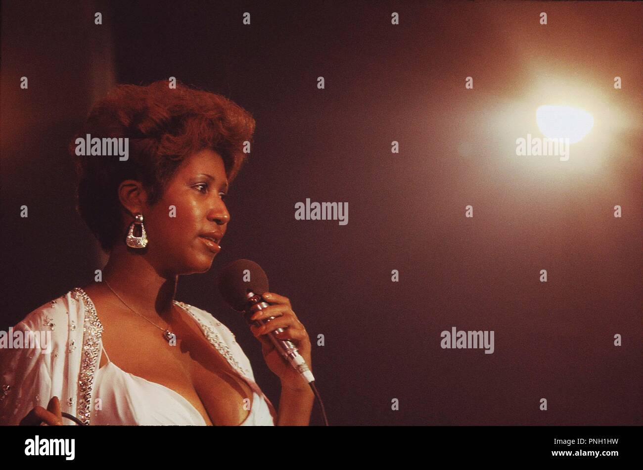 Konzert Aretha Franklin, Palais des Sports, 1977 Stockfoto