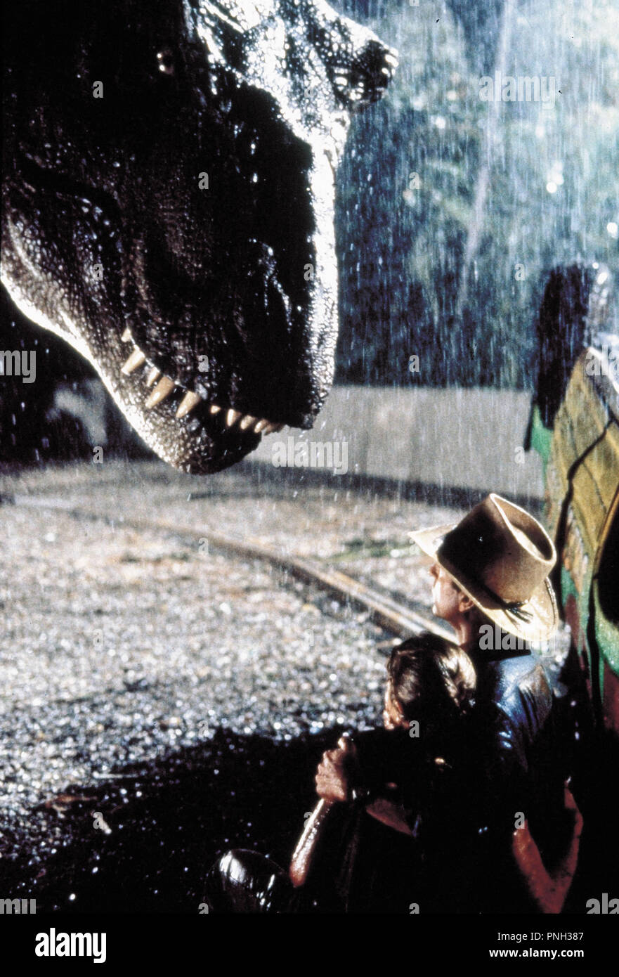 Original Filmtitel: Jurassic Park. Englischer Titel: Jurassic Park. Jahr: 1993. Regie: Steven Spielberg. Stars: SAM NEILL. Credit: AMBLIN/Universal/Album Stockfoto