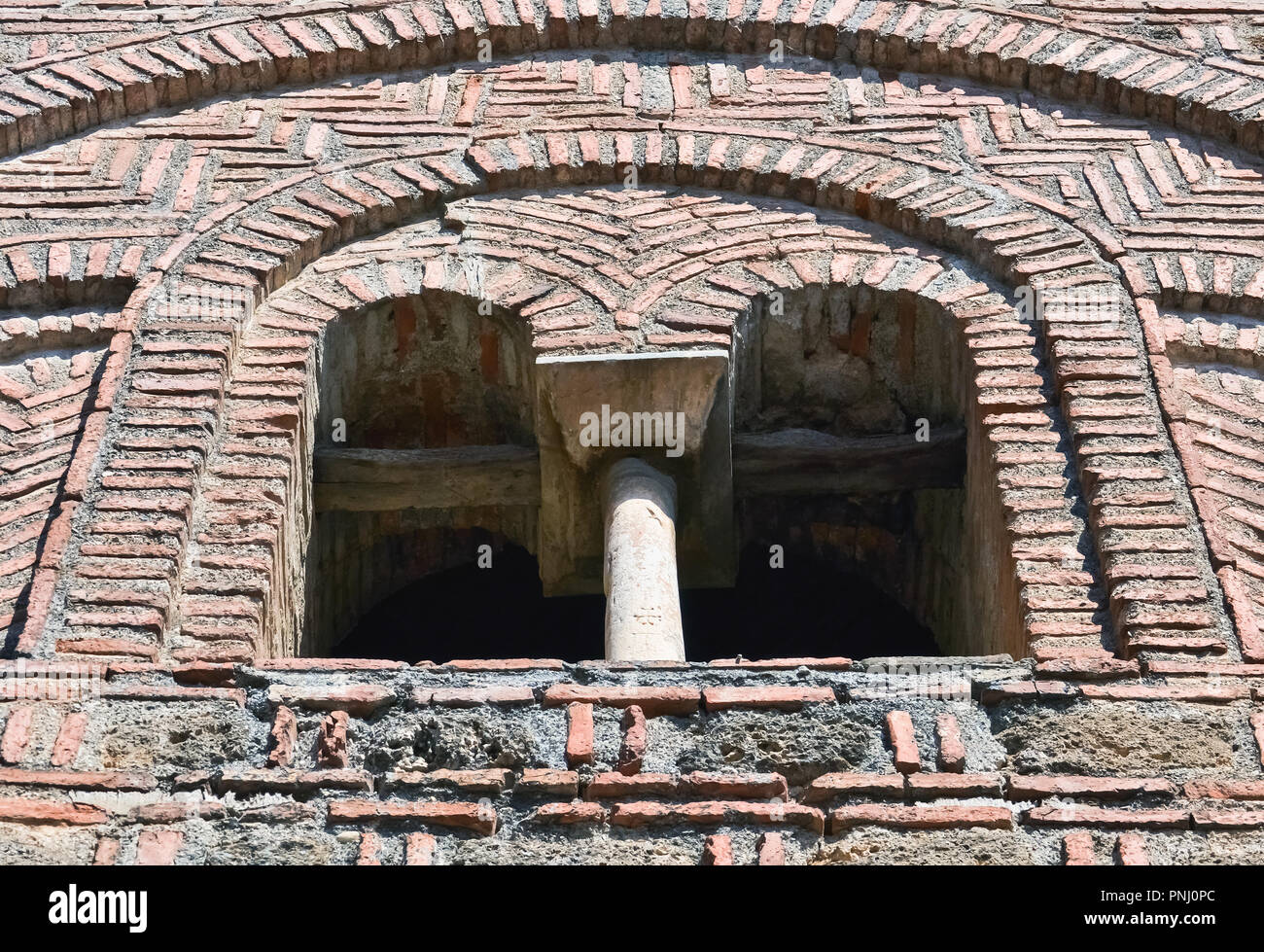Detail der berühmten Orthodoxe Kirche der Heiligen Sophia in Ohrid Stockfoto