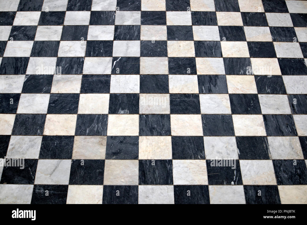 1:12 klassisches schwarz und weißer Checkerboard Design fliesen-blatt 