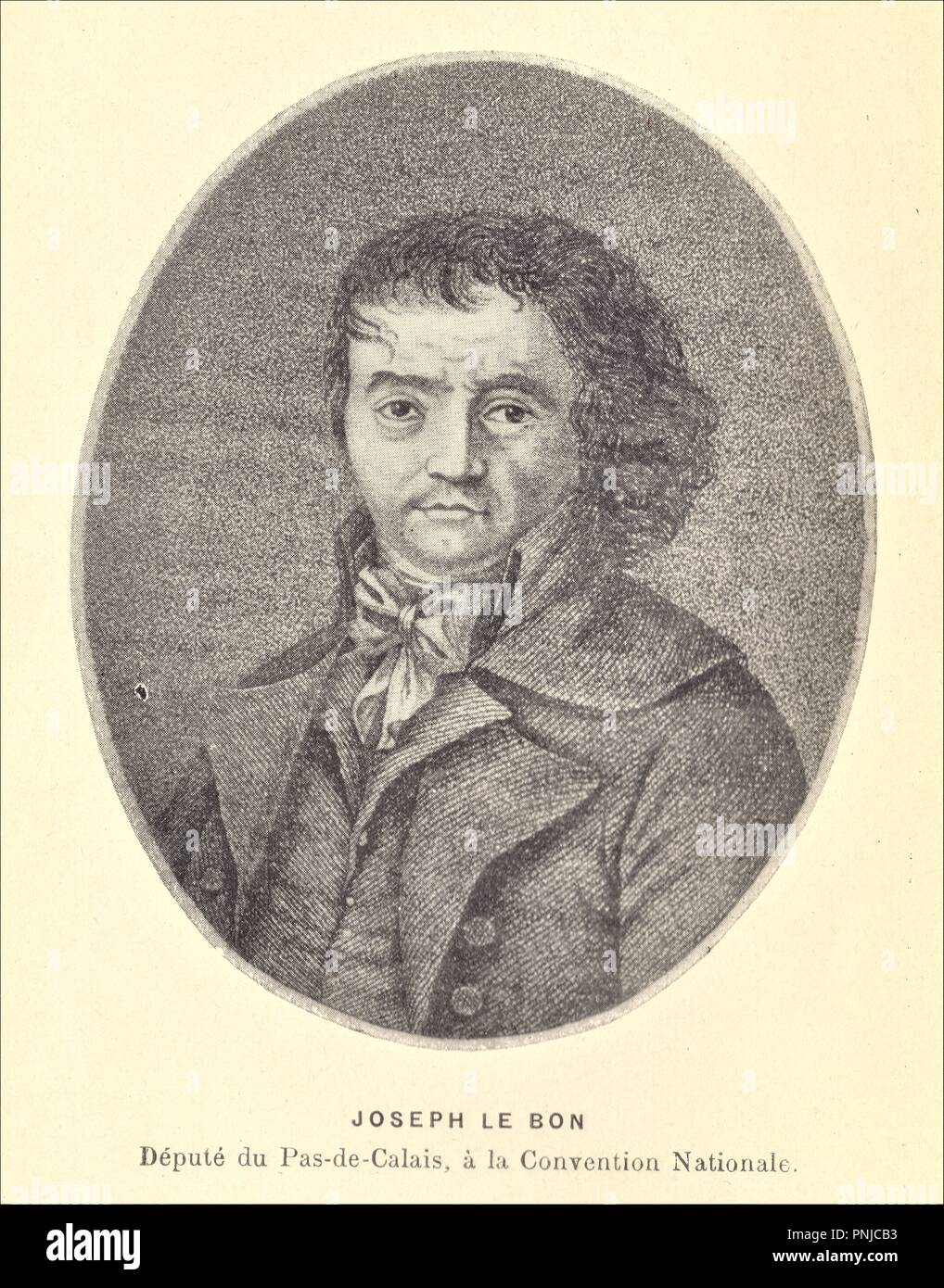 JOSEPH LE BON député du Pas de Calais à la Convention nationale Stockfoto