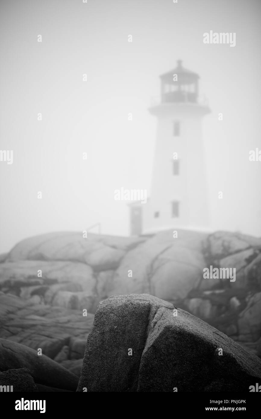 Bilder aus Nova Scotia, in und um Peggy's Cove, das Light House. Stockfoto