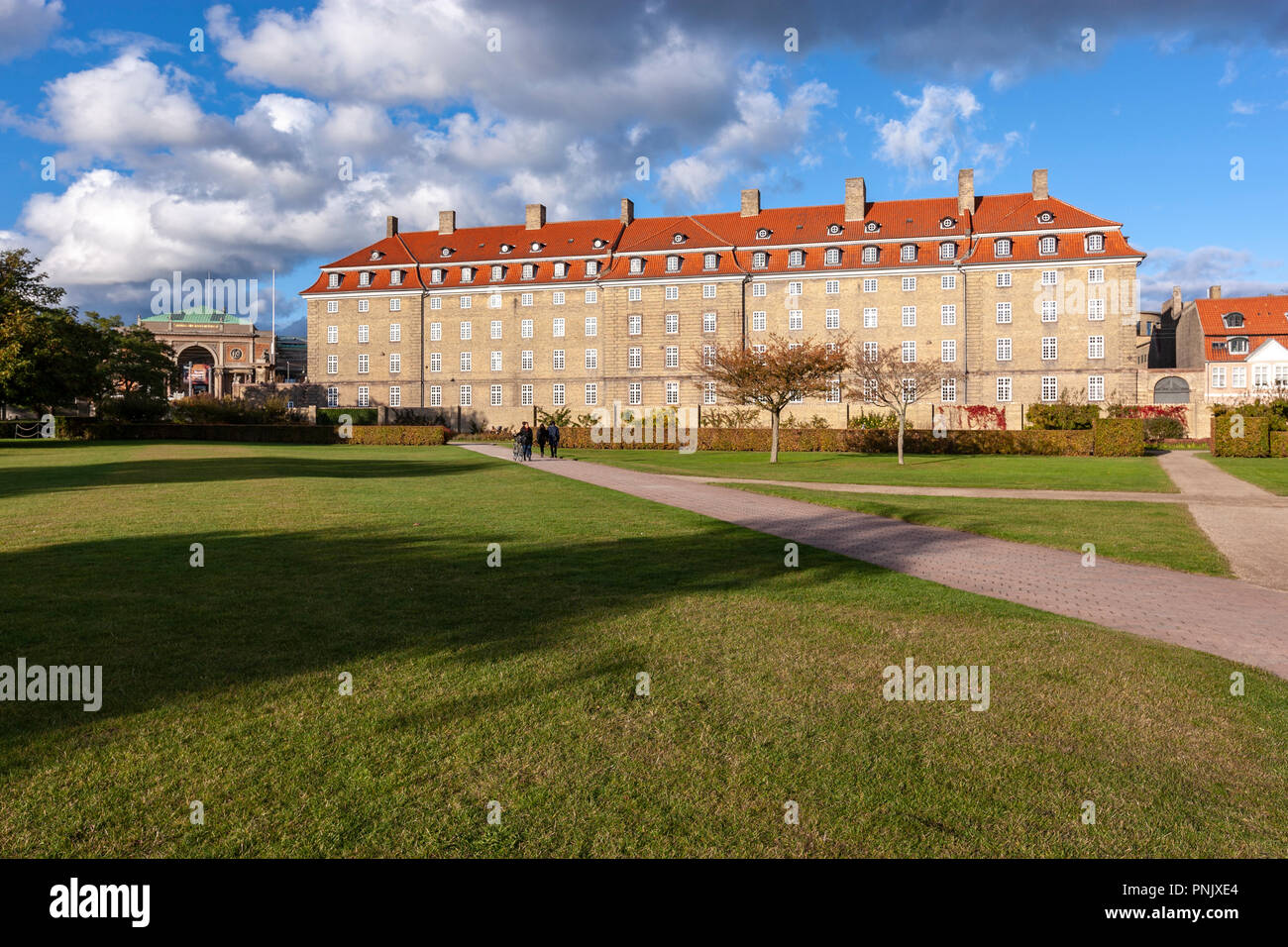 Sølvgade von Schloss Rosenborg Gärten, Kopenhagen, Dänemark Stockfoto