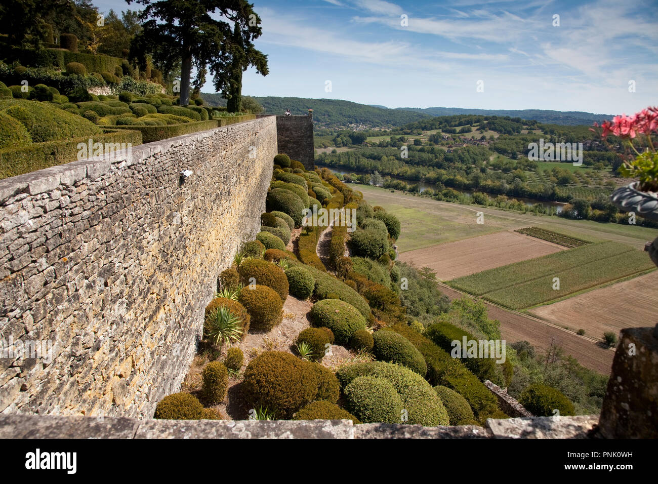 Gärten Marqueyssac Dordogne Frankreich Stockfoto