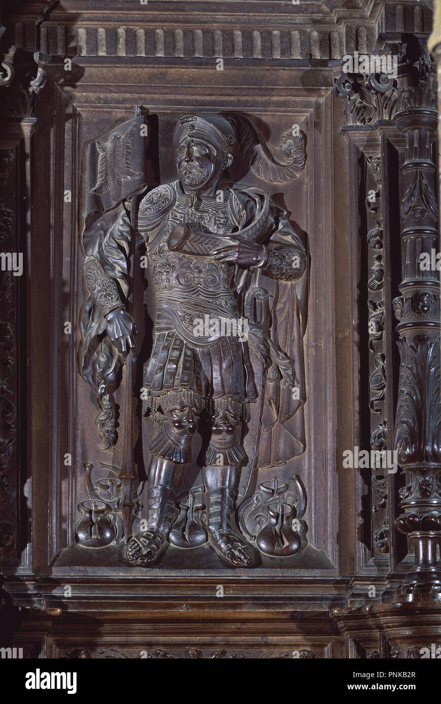 GEDEON - las mejores DEL CORO ALTO DE LA CATEDRAL DE TOLEDO - SIGLO XVI-RENACIMIENTO ESPAÑOL. Thema: FELIPE VIGARNY O BIGARNY FELIPE. Lage: CATEDRAL - CORO ALTO. Toledo. Spanien. Stockfoto