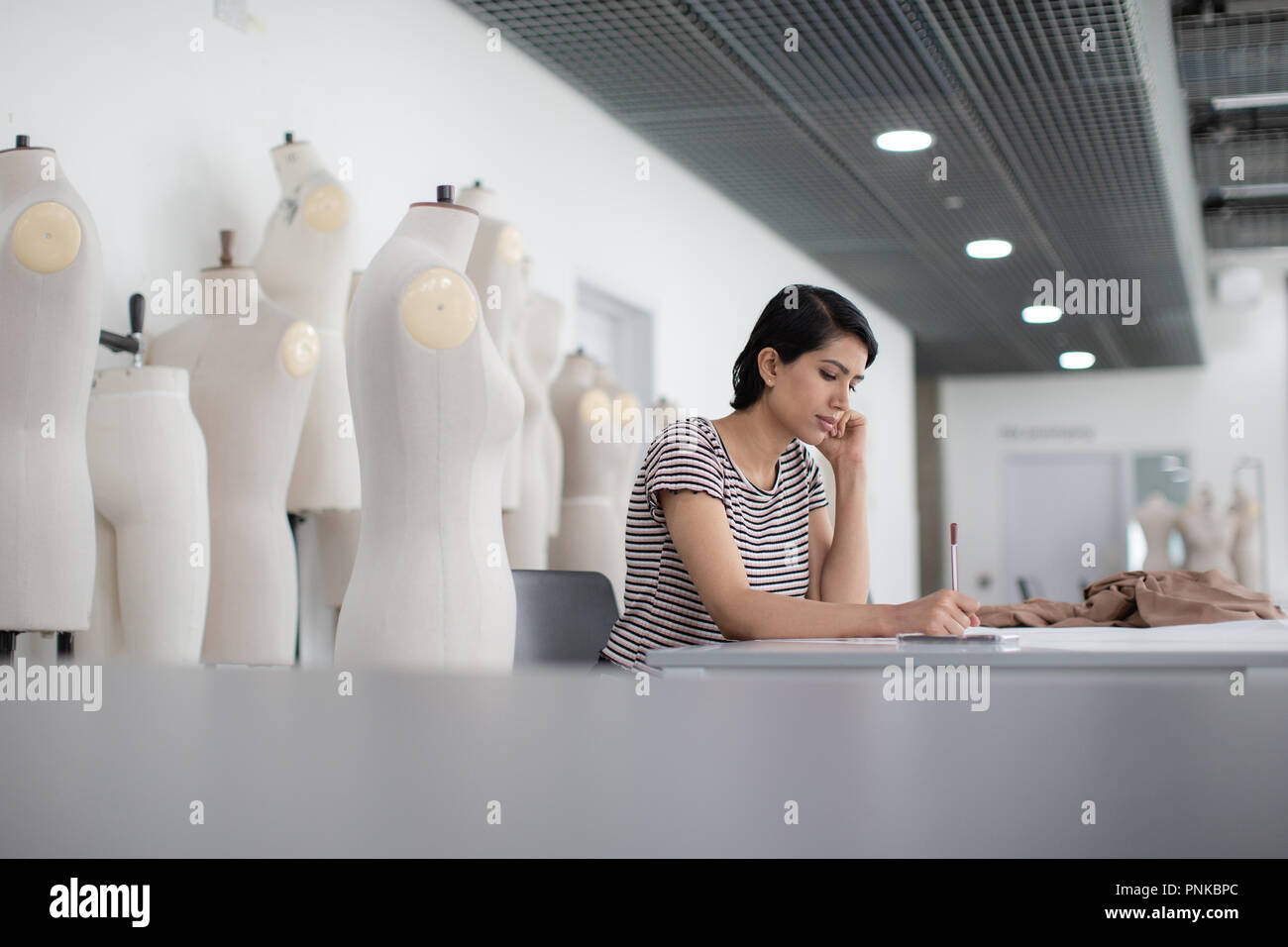 Arabische Studentin Fashion Designer Stockfoto