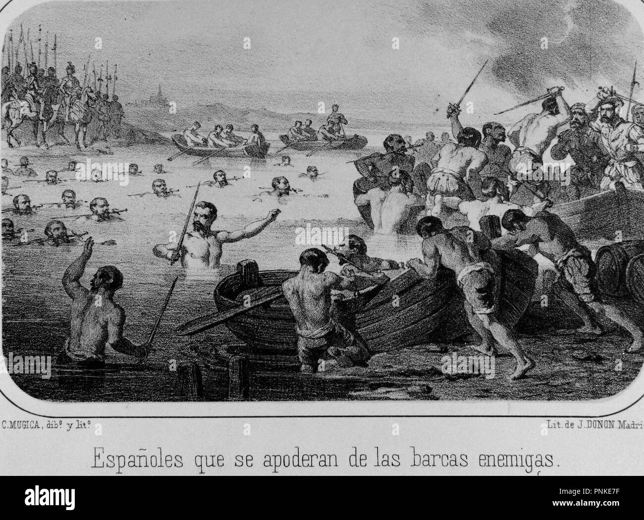 Historia de la batalla de la SchwarzweißStockfotos und bilder Alamy