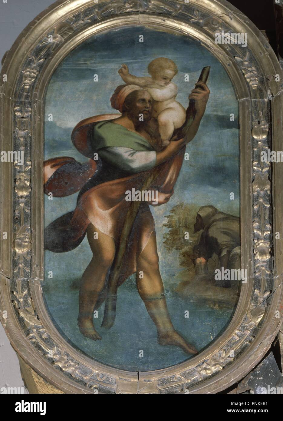 SAN CRISTOBAL las mejores DEL RETABLO DE LA VISITACION PROCEDENTE del