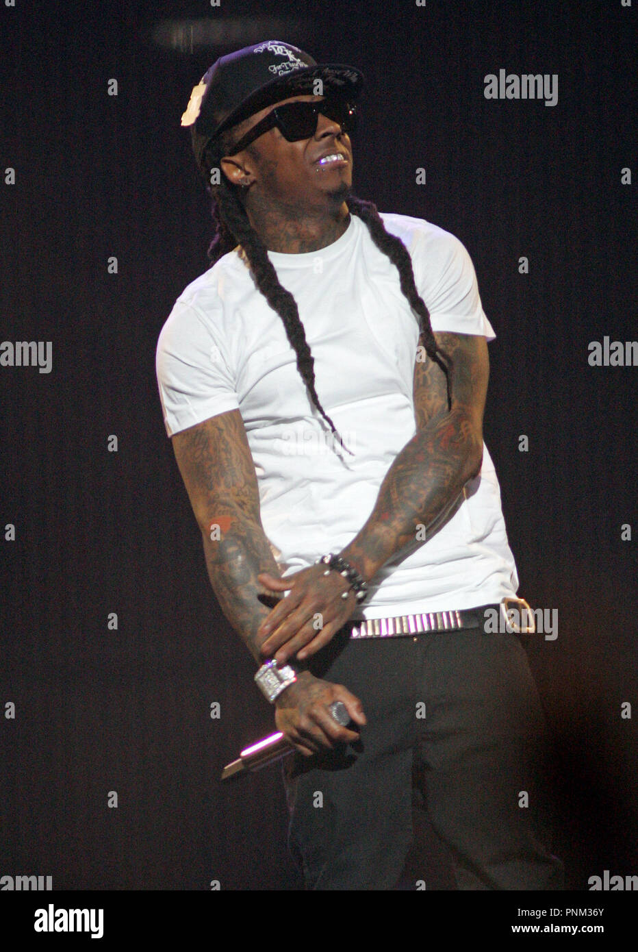 Lil Wayne führt in Konzert im BankAtlantic Center in Sunrise, Florida am 5. April 2011. Stockfoto