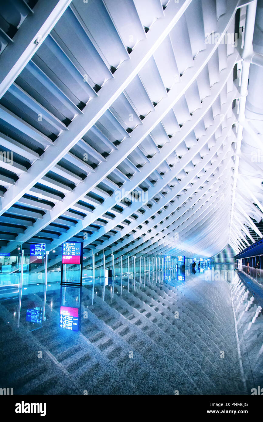 TAIPEI, Taiwan - August 2 2013: Taiwan Taoyuan International Airport. Stockfoto