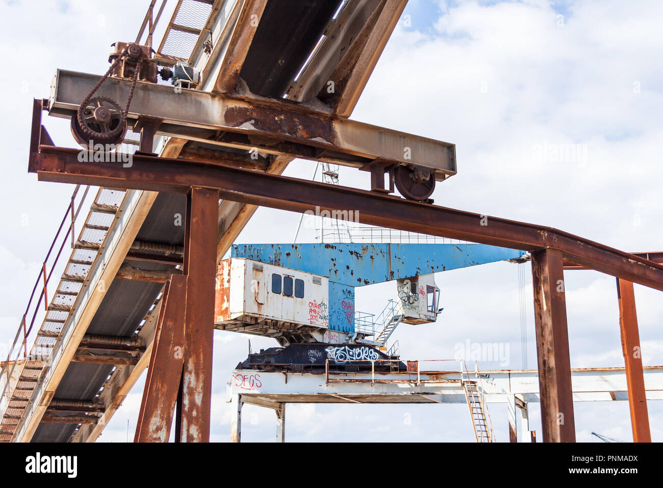 Kalk und Mörtel Werke (Kalk- og Mørtelvaerket), Kalkbraenderiloebskaj, Nordhavn, Kopenhagen, Dänemark, jetzt abgerissen Stockfoto