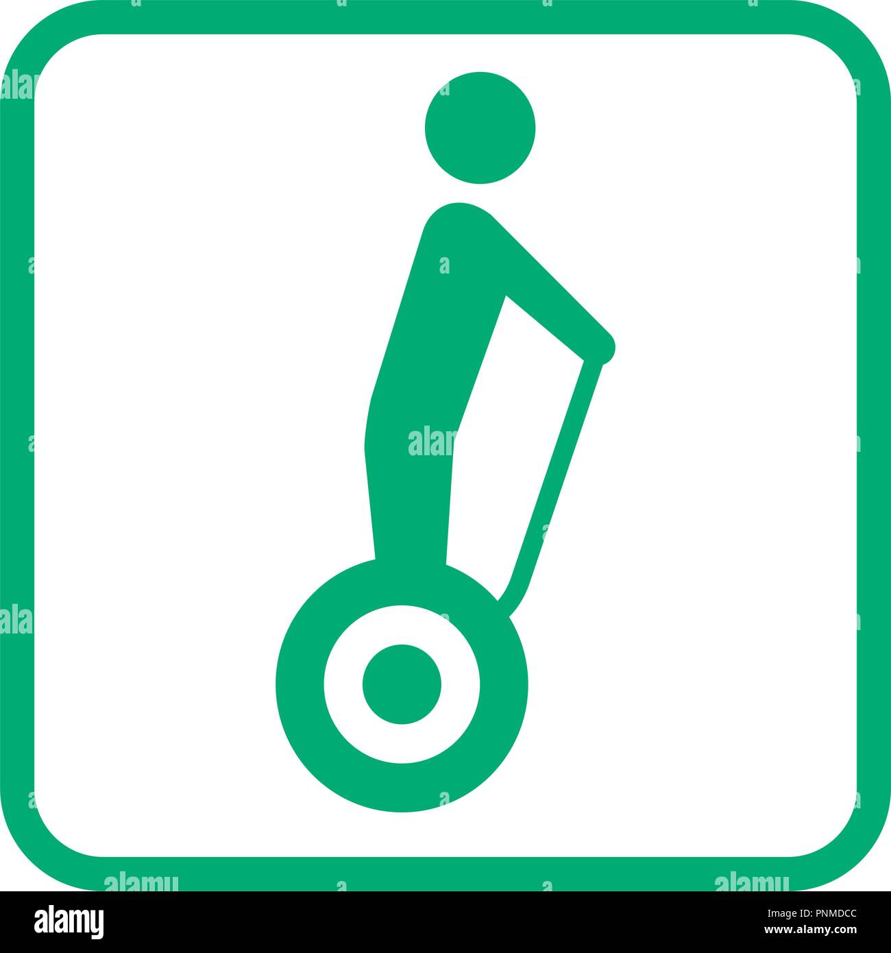 Selbst balancing Motorroller Piktogramm icon Vector Illustration Stock ...