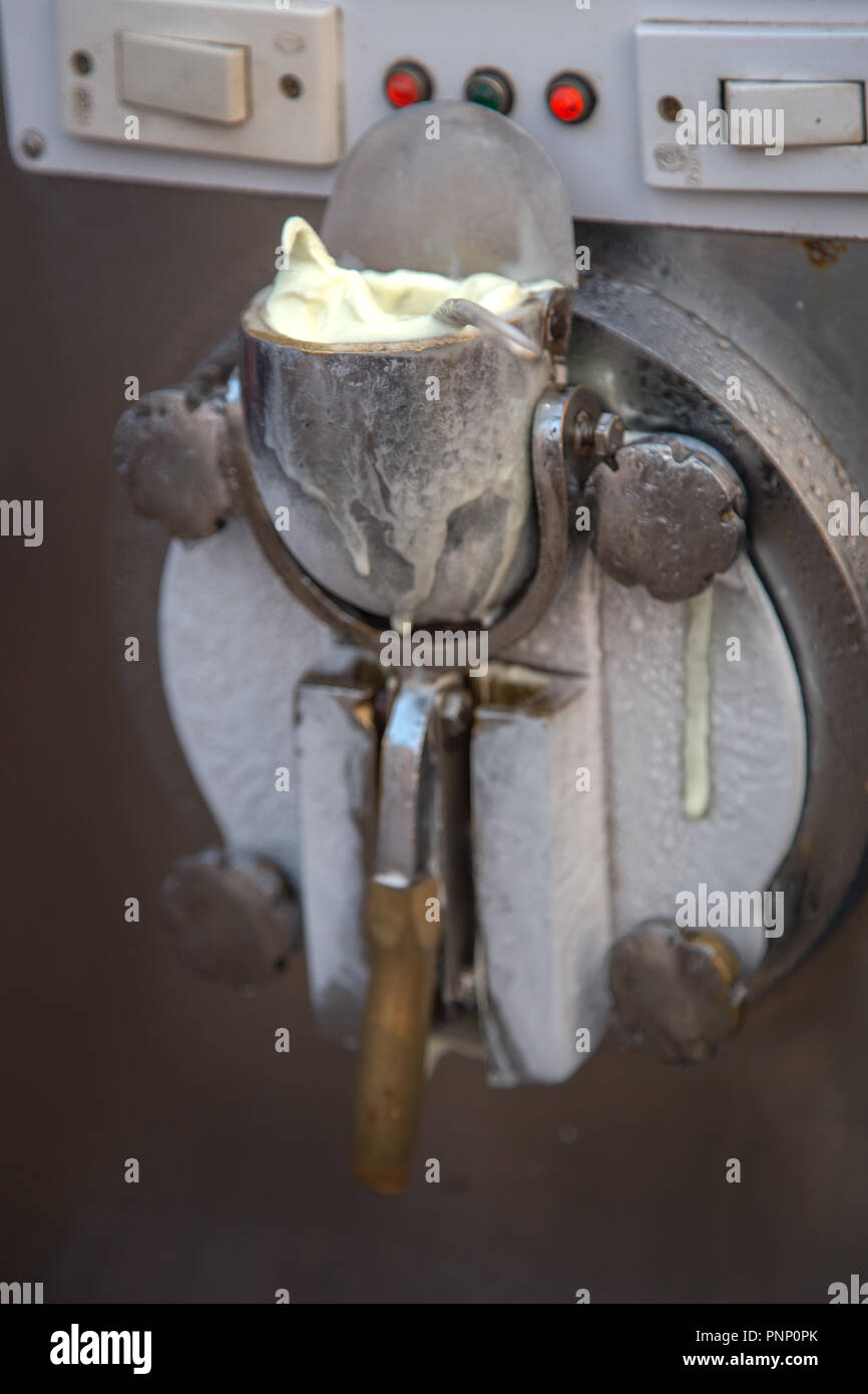 Ice Cream vending machine, Delhii, Indien, Asien Stockfoto