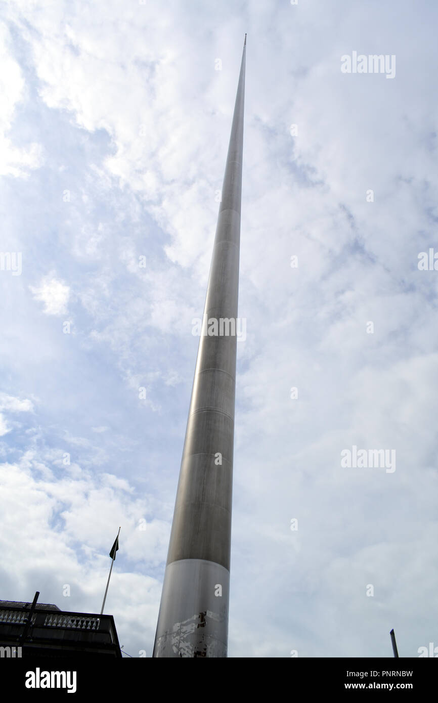 Dublin Spire, auch bekannt als Monument of Light, an der O'Connell Street, Dublin. Stockfoto