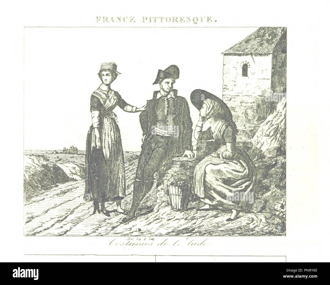 Bild von Seite 384 der "Frankreich pittoresque ou Beschreibung. des Départements et Kolonien de la France, usw. [mit Platten.]'. Stockfoto