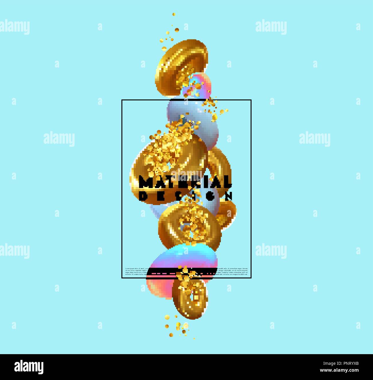 Kreatives Design, Plakat, Minimal Art trendige Vector Illustration. Zusammenfassung Hintergrund mit 3D-Formen. Muster mit geometrischen Figuren. Realistische isometrische Elemente des Designs. Stock Vektor