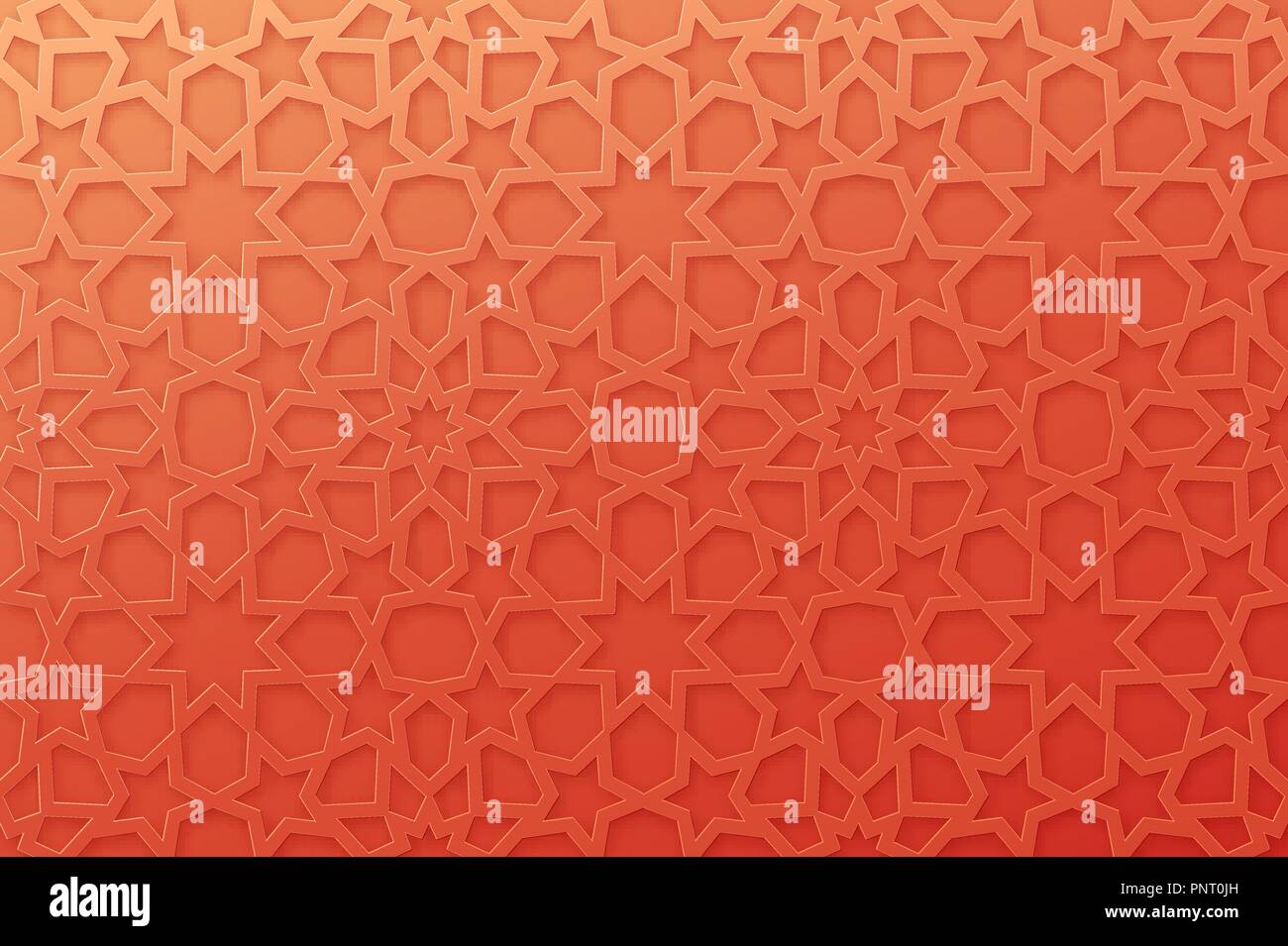 Arabisch Muster Hintergrund. Islamische ornament Vektor. Geometrische 3D-Form. Textur 1001 traditionelles Motiv Stock Vektor