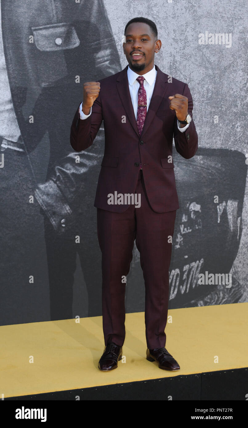 UK Premiere von 'Yardie' gehalten an BFI Southbank - Ankunft mit: Aml Ameen Wo: London, Großbritannien Wann: 21 Aug 2018 Quelle: WENN.com Stockfoto