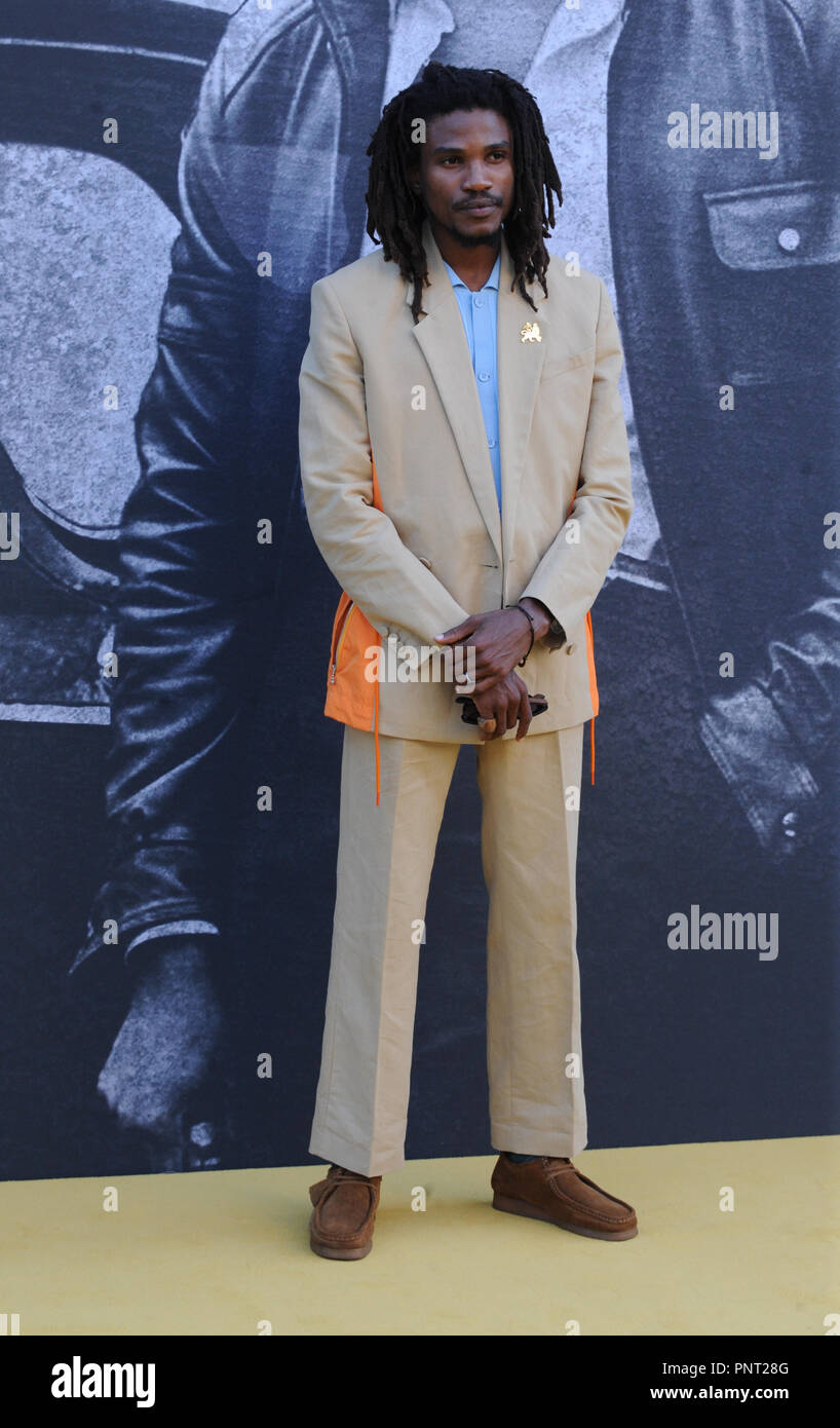 UK Premiere von 'Yardie' gehalten an BFI Southbank - Ankunft mit: Sheldon Hirten Wo: London, Großbritannien Wann: 21 Aug 2018 Quelle: WENN.com Stockfoto