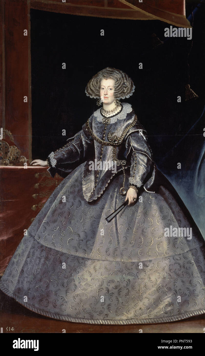 Maria von Österreich, Königin von Ungarn und Ehefrau von Louis II (1505/1558). 16. Jahrhundert. Madrid, Prado Museum. Spanien. Autor: Luycx, Frans. Lage: Museo del Prado - PINTURA. MADRID. Spanien. Stockfoto