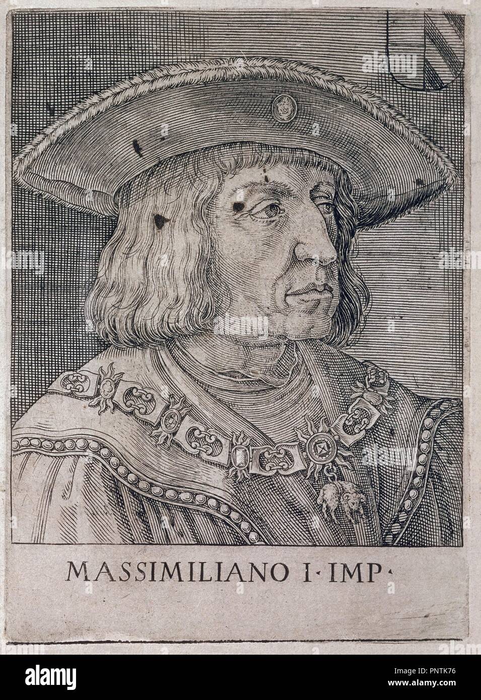 MAXIMILIANO ich DE HABSBURGO EMPERADOR (1459-1519). Stockfoto