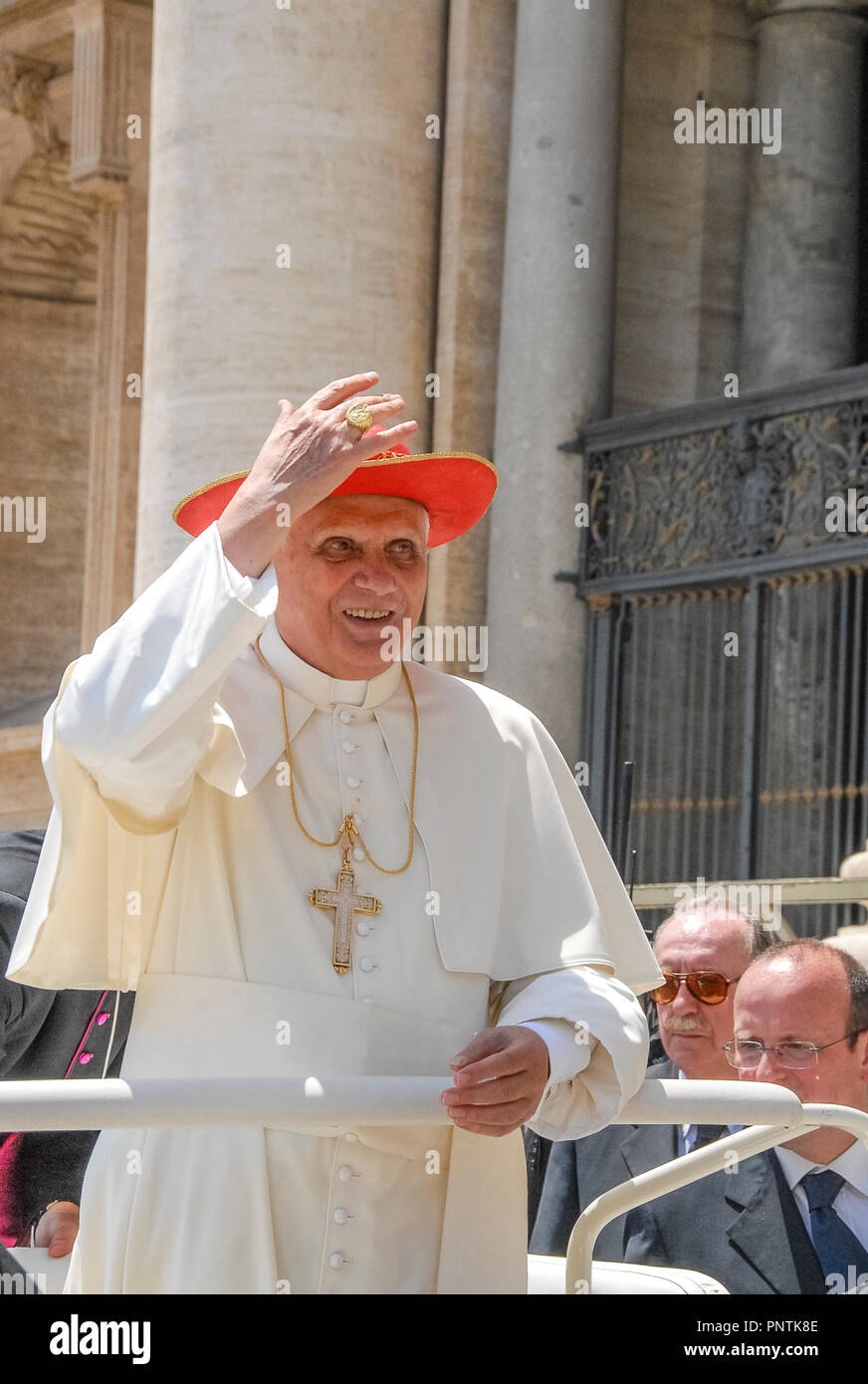 Papst Benedikt XVI. die Generalaudienz 23.05.2007 Stockfoto