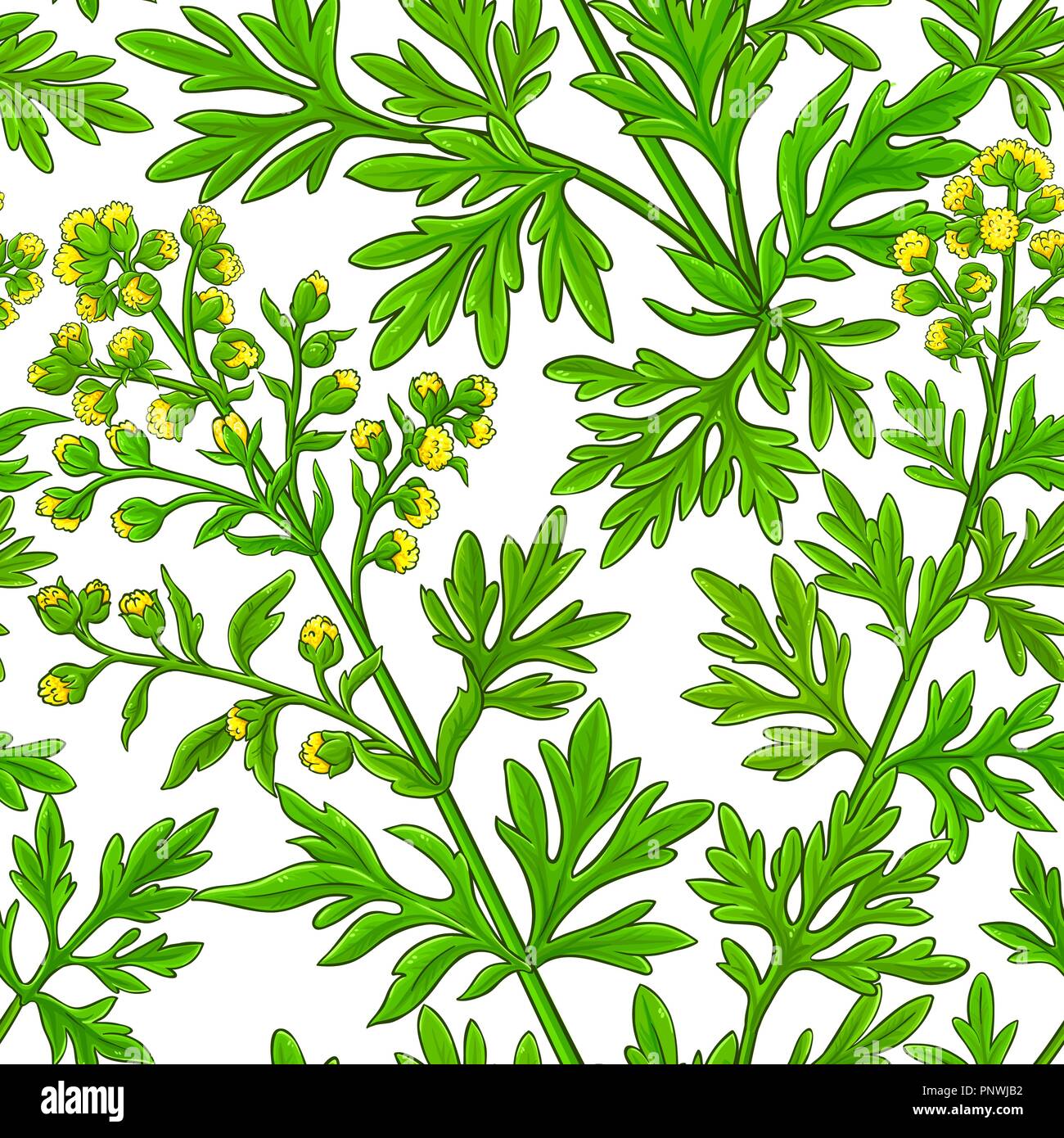 Wermut vektor Muster auf whte Hintergrund Stock Vektor