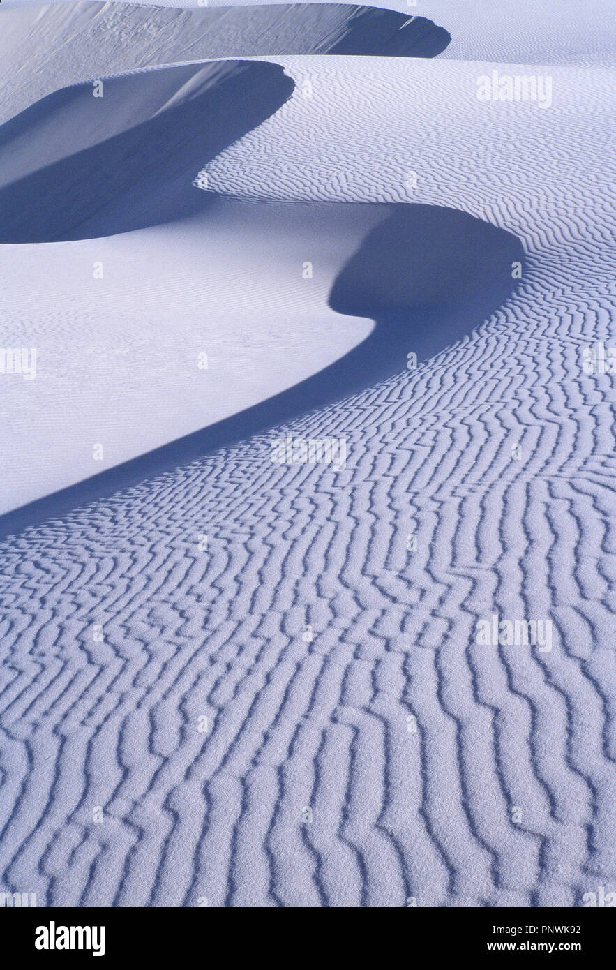 USA. New Mexico. Chihuahuan Wüste. White Sands National Monument. Stockfoto