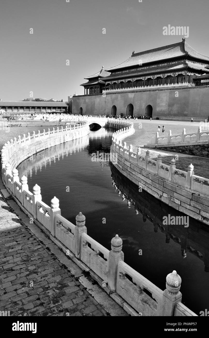 Verbotene Stadt in Peking Stockfoto