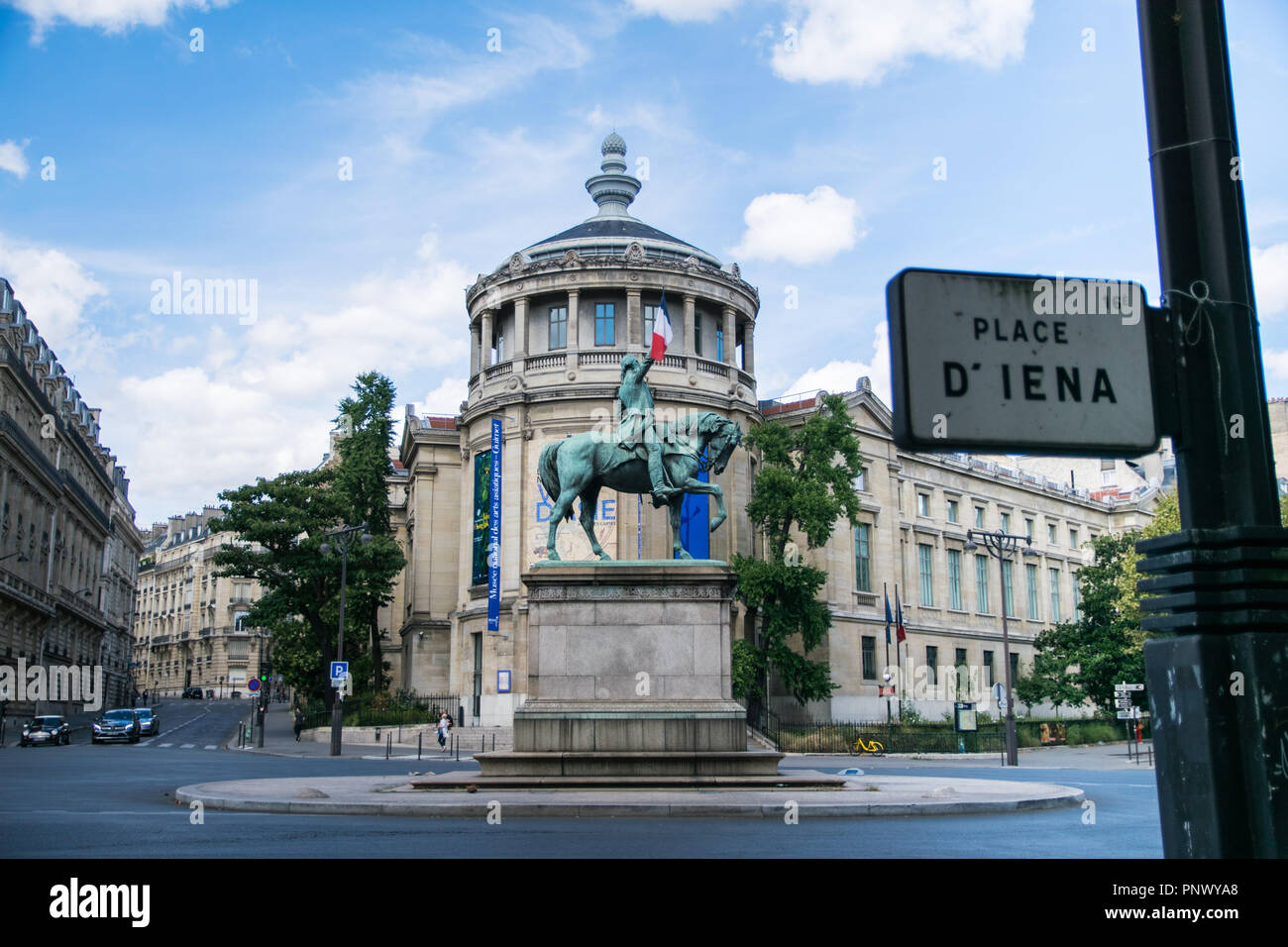 D'Iena an einem sonnigen Sommertag Ort Stockfoto