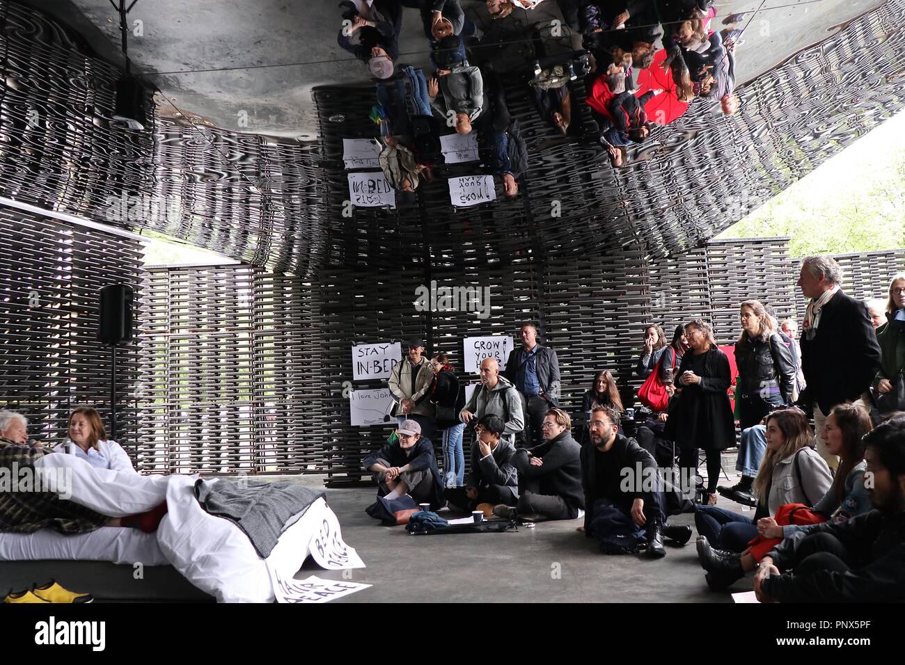 Serpentine Galerien Arbeiten Marathon 2018 Stockfoto