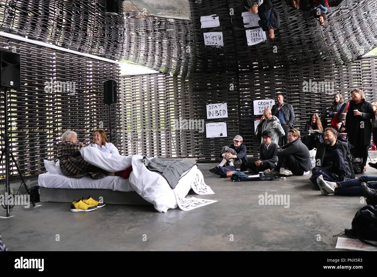 Serpentine Galerien Arbeiten Marathon 2018 Stockfoto