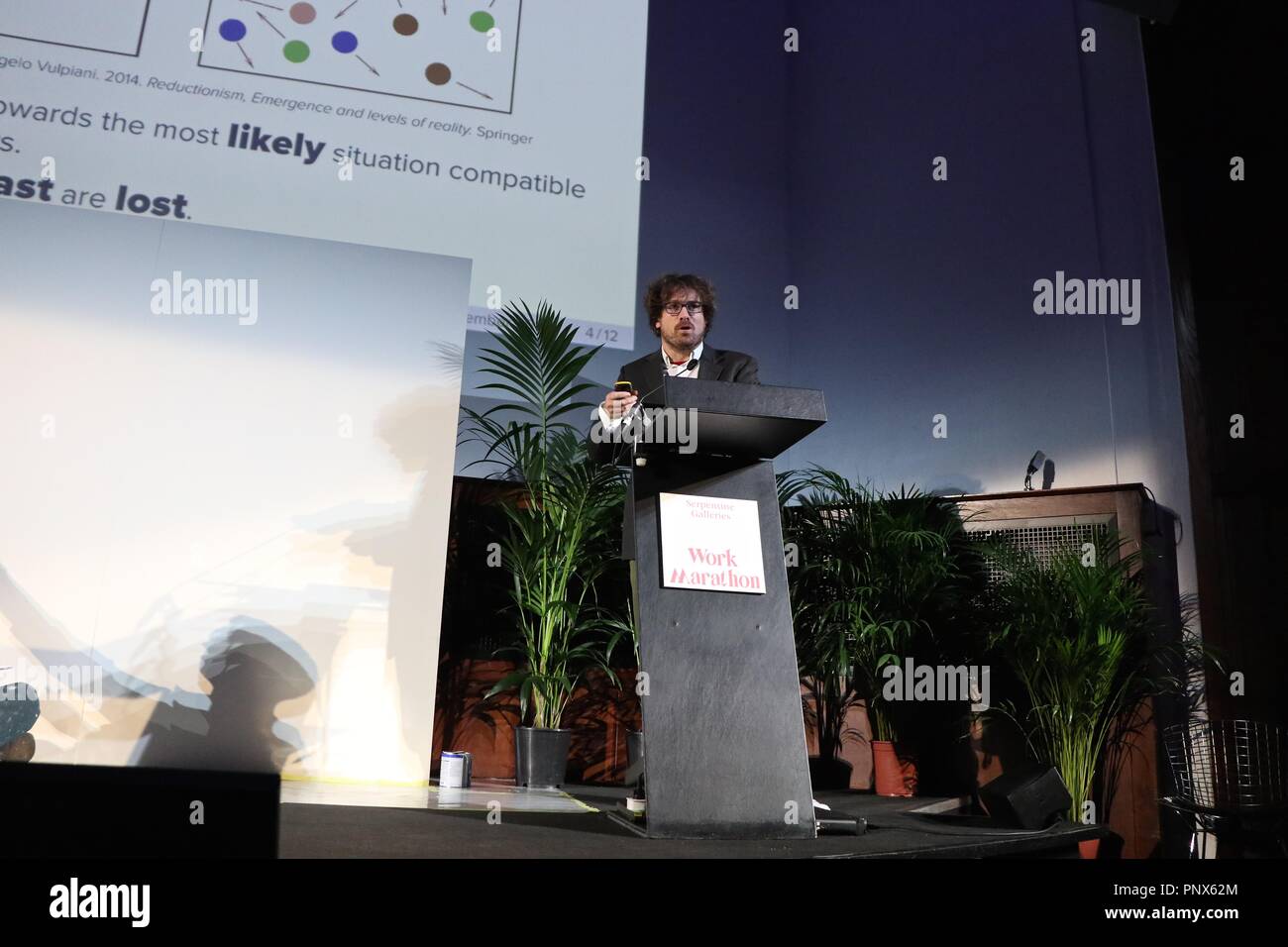 Serpentine Galerien Arbeiten Marathon 2018 Stockfoto