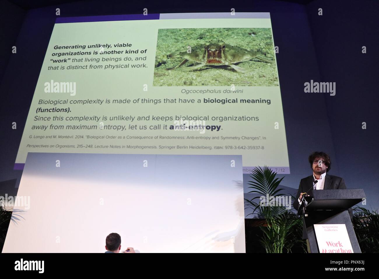 Serpentine Galerien Arbeiten Marathon 2018 Stockfoto