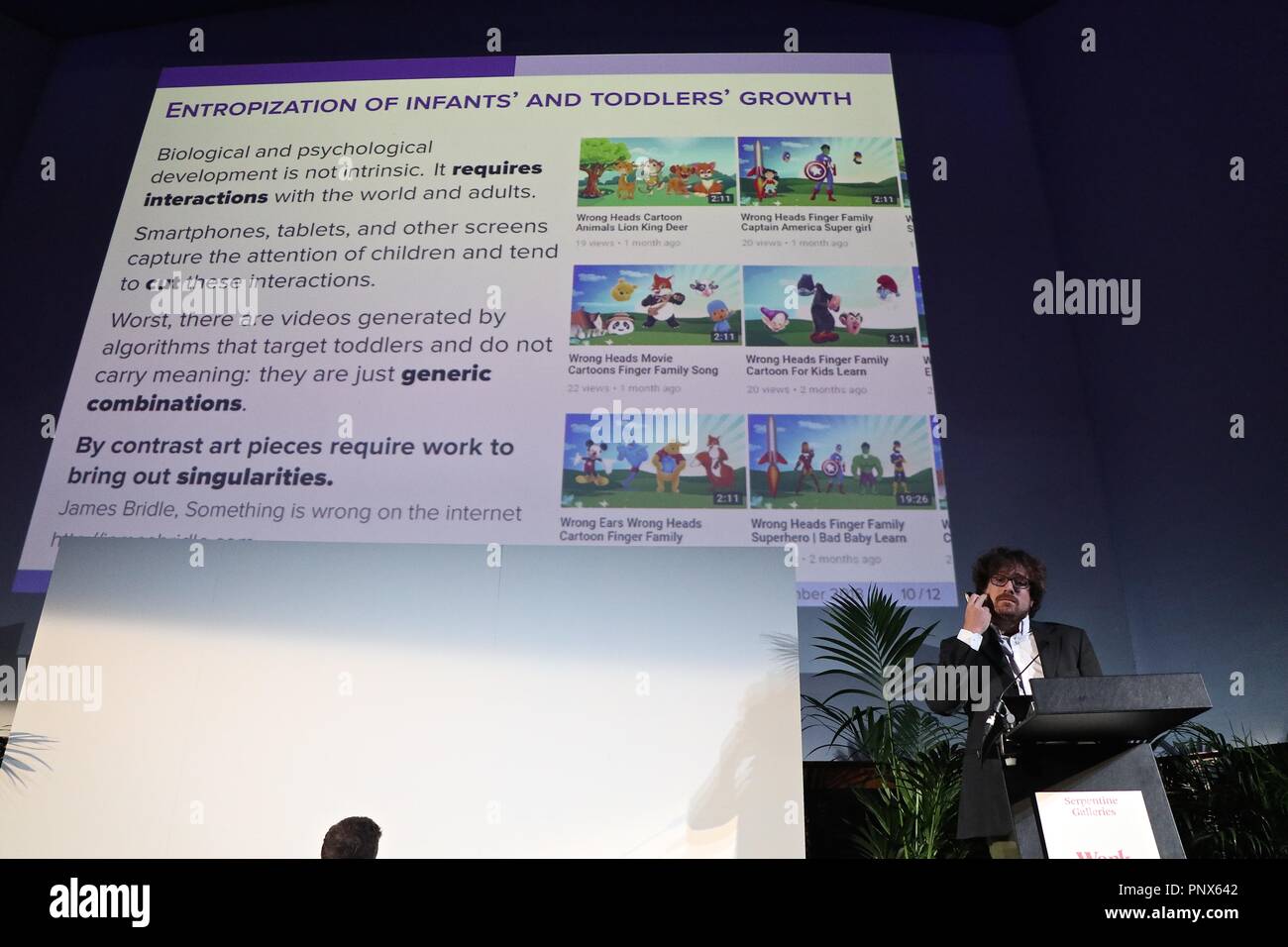 Serpentine Galerien Arbeiten Marathon 2018 Stockfoto