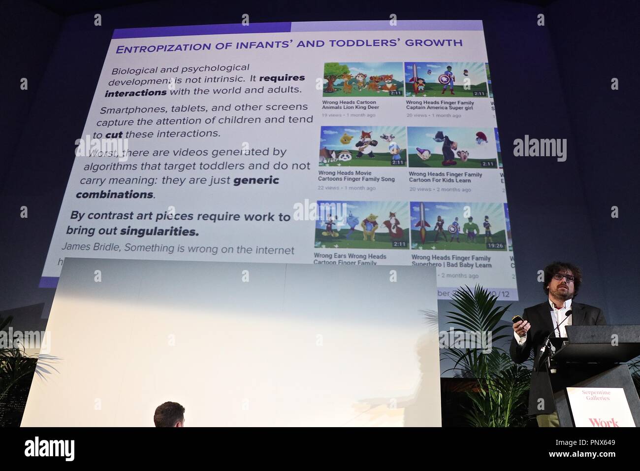 Serpentine Galerien Arbeiten Marathon 2018 Stockfoto