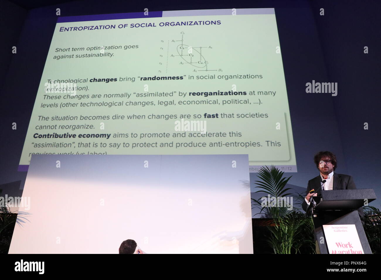 Serpentine Galerien Arbeiten Marathon 2018 Stockfoto