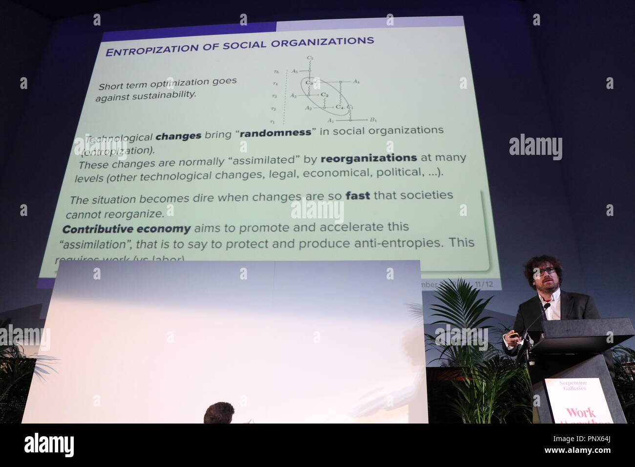 Serpentine Galerien Arbeiten Marathon 2018 Stockfoto