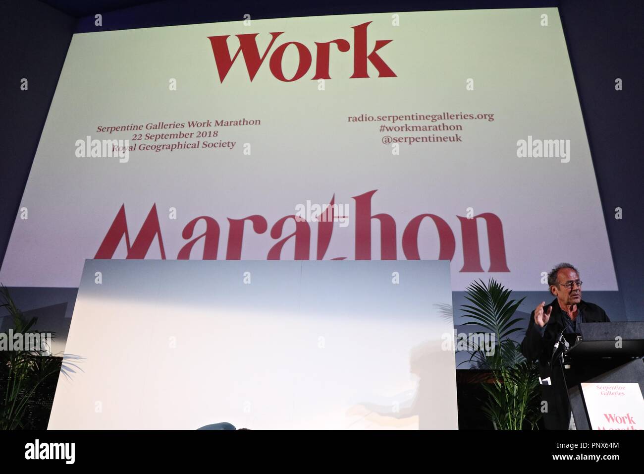 Serpentine Galerien Arbeiten Marathon 2018 Stockfoto