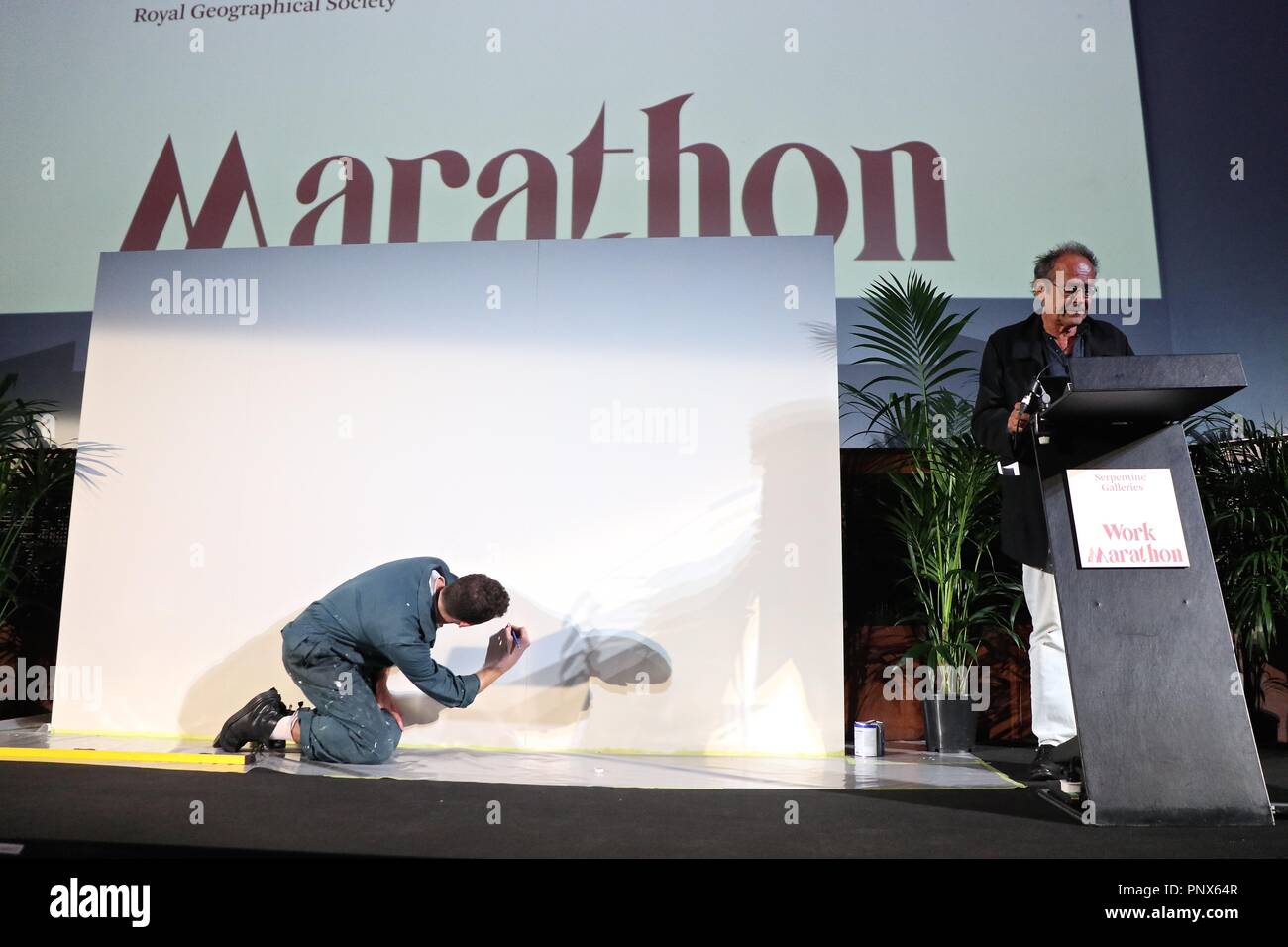 Serpentine Galerien Arbeiten Marathon 2018 Stockfoto