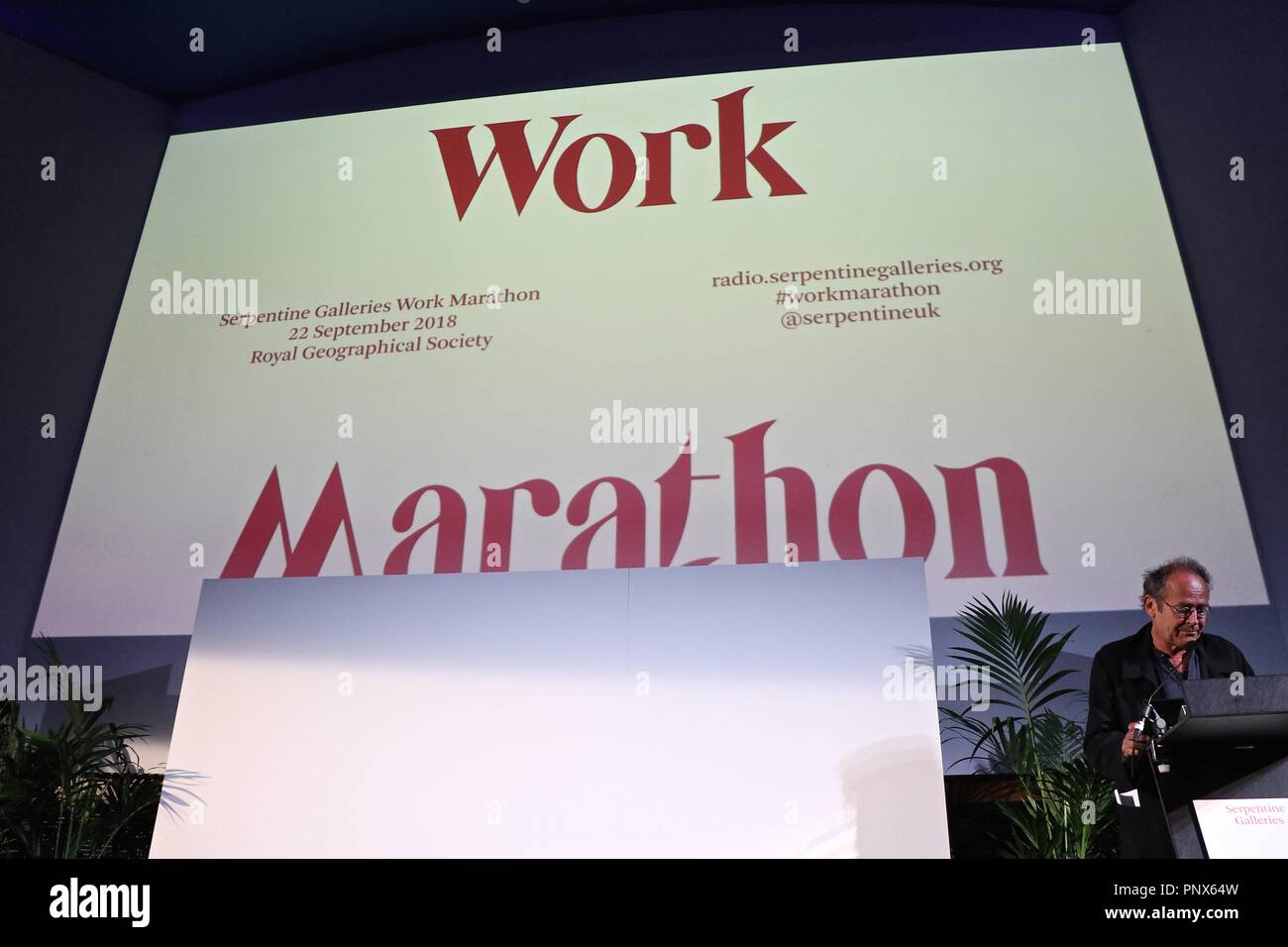 Serpentine Galerien Arbeiten Marathon 2018 Stockfoto