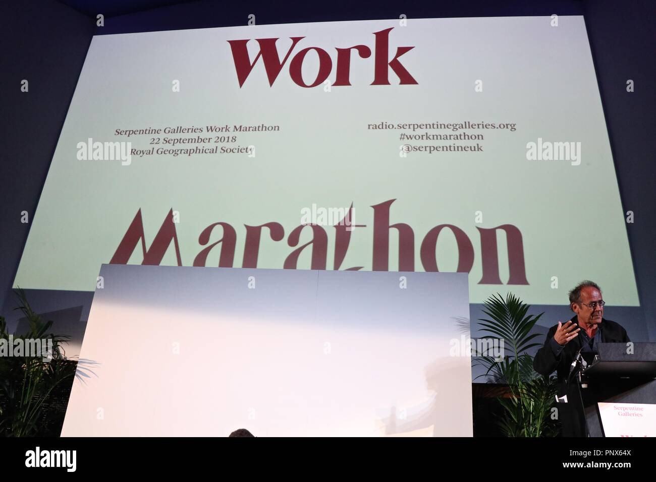 Serpentine Galerien Arbeiten Marathon 2018 Stockfoto