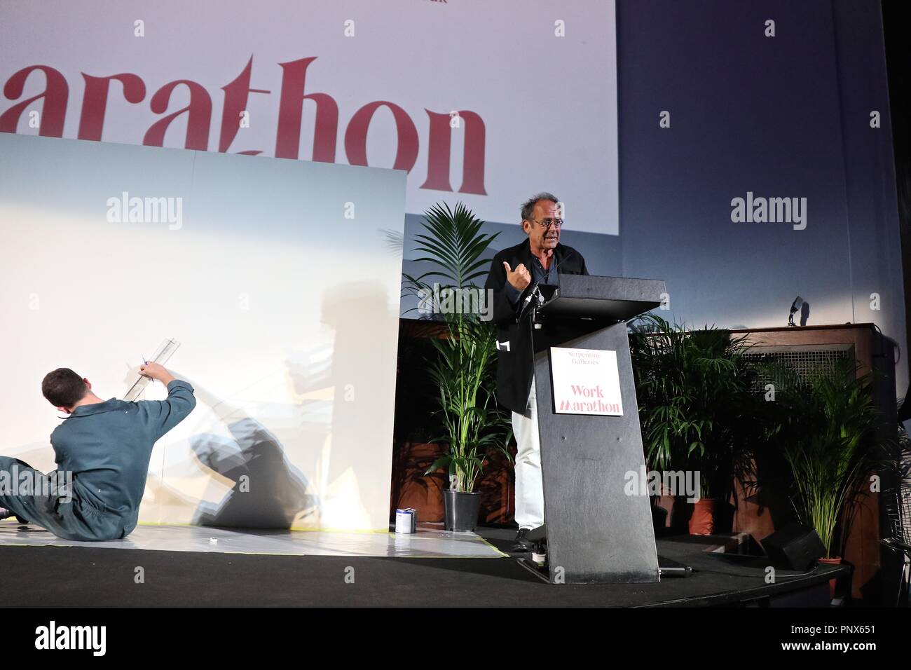 Serpentine Galerien Arbeiten Marathon 2018 Stockfoto