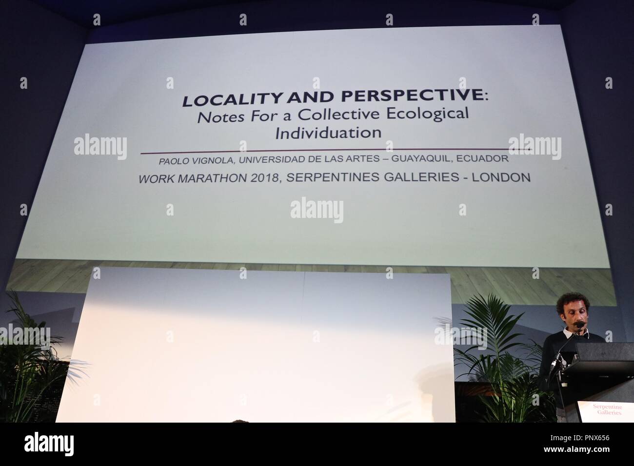 Serpentine Galerien Arbeiten Marathon 2018 Stockfoto