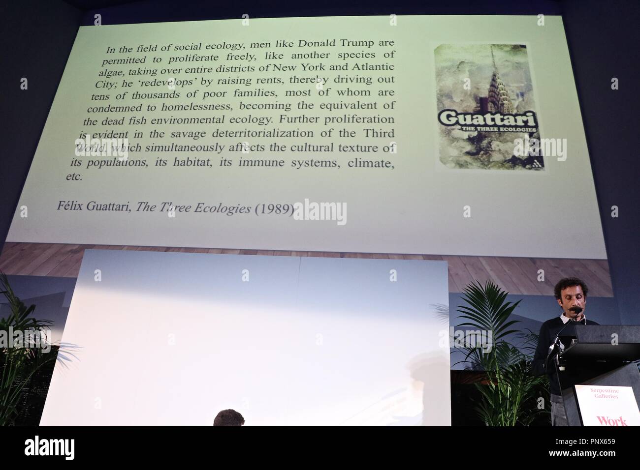 Serpentine Galerien Arbeiten Marathon 2018 Stockfoto