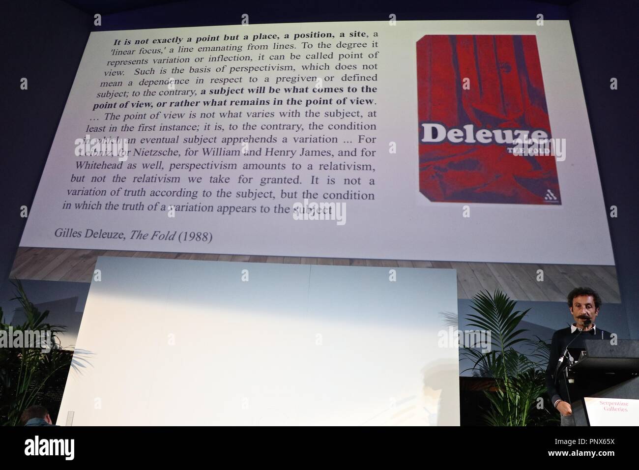 Serpentine Galerien Arbeiten Marathon 2018 Stockfoto