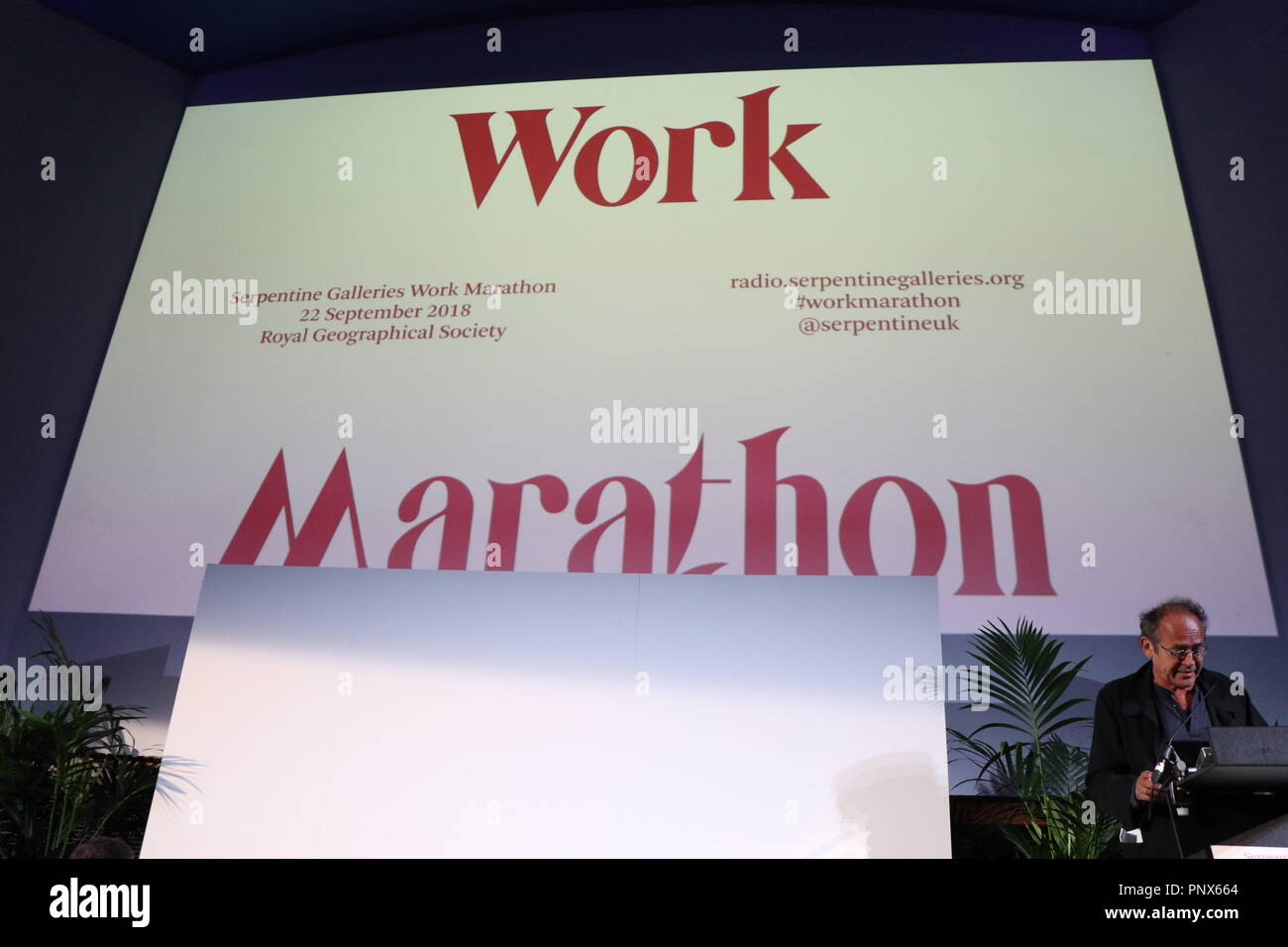 Serpentine Galerien Arbeiten Marathon 2018 Stockfoto